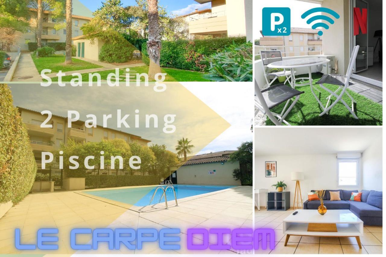 *Le Carpe Diem, Appartement 2 Chambres, Piscine, 2 Parking, Clim* مونبيلييه المظهر الخارجي الصورة